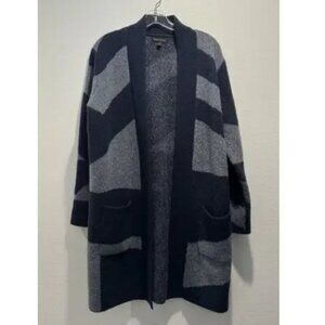 Banana Republic S Ajri Sweater Cardigan Wool Yak Hair Blend Geometric Coatigan